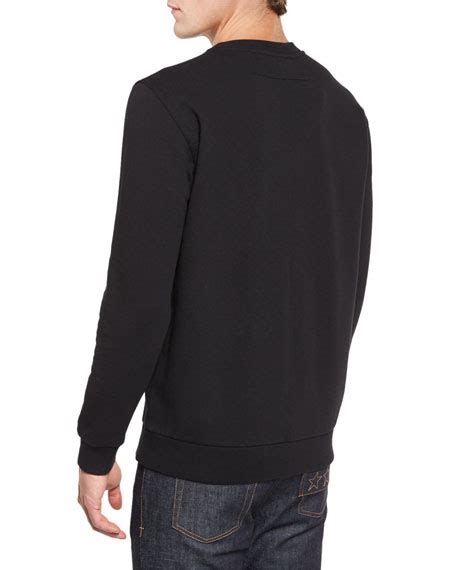 Givenchy American Dream Varsity Text Sweatshirt, Black